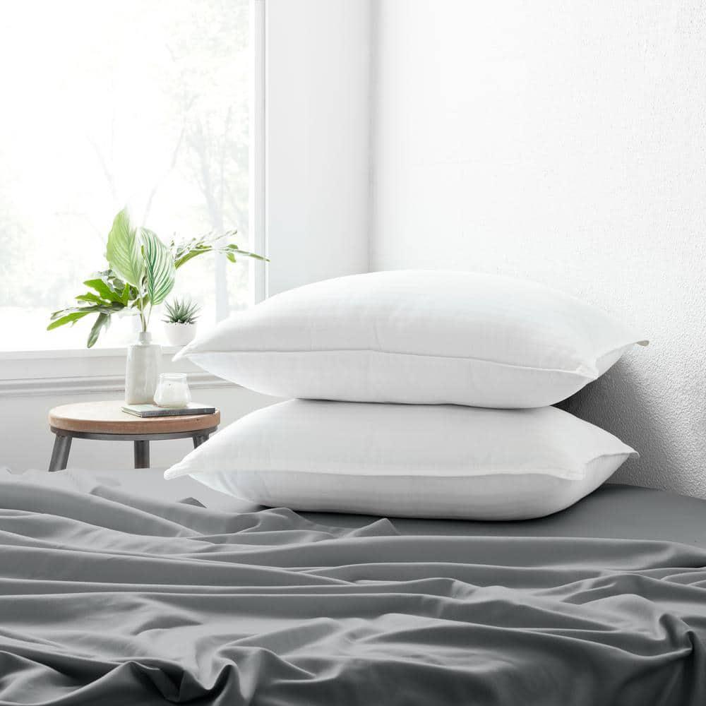 Becky Cameron Bed Pillows King Plush Down Alternative Gel-Fiber Non-Toxic(2Pack)
