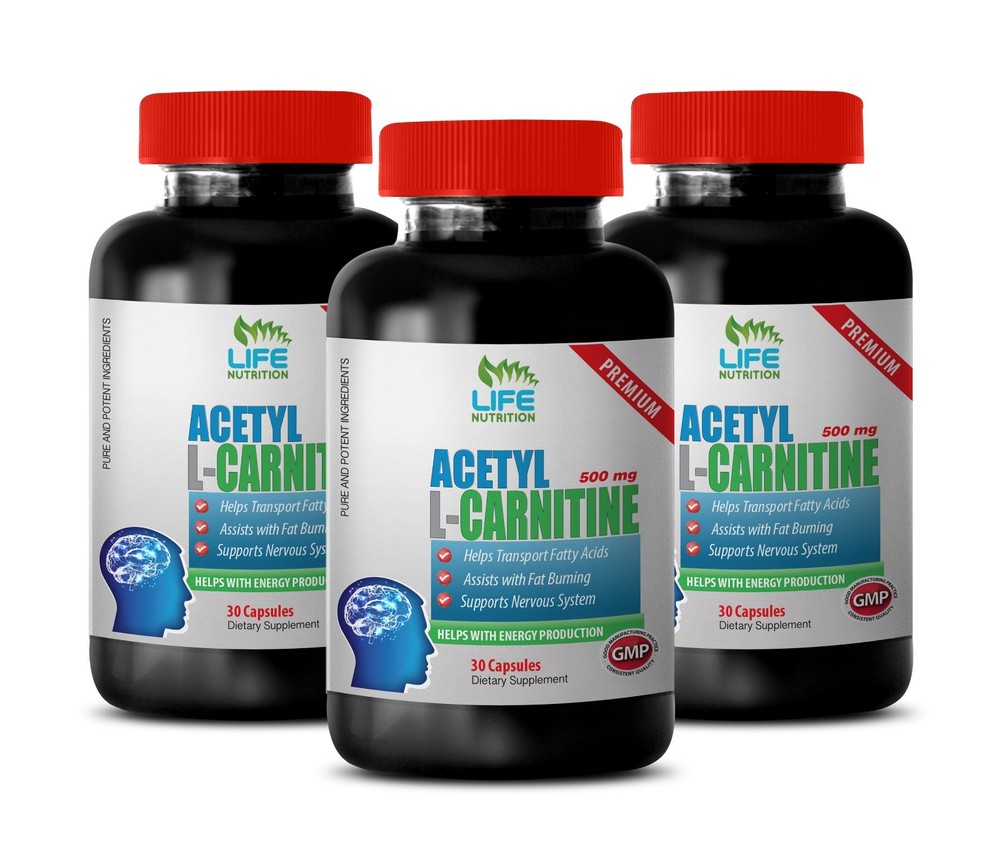 Aging Male Lose Weight - Acetyl L-Carnitine 500mg - Amino Acids Capsules 3B-image