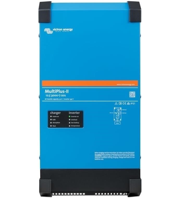 Victron Energy MultiPlus-II 12V/3000VA/120 AMP Inverter / Charger PMP122305122