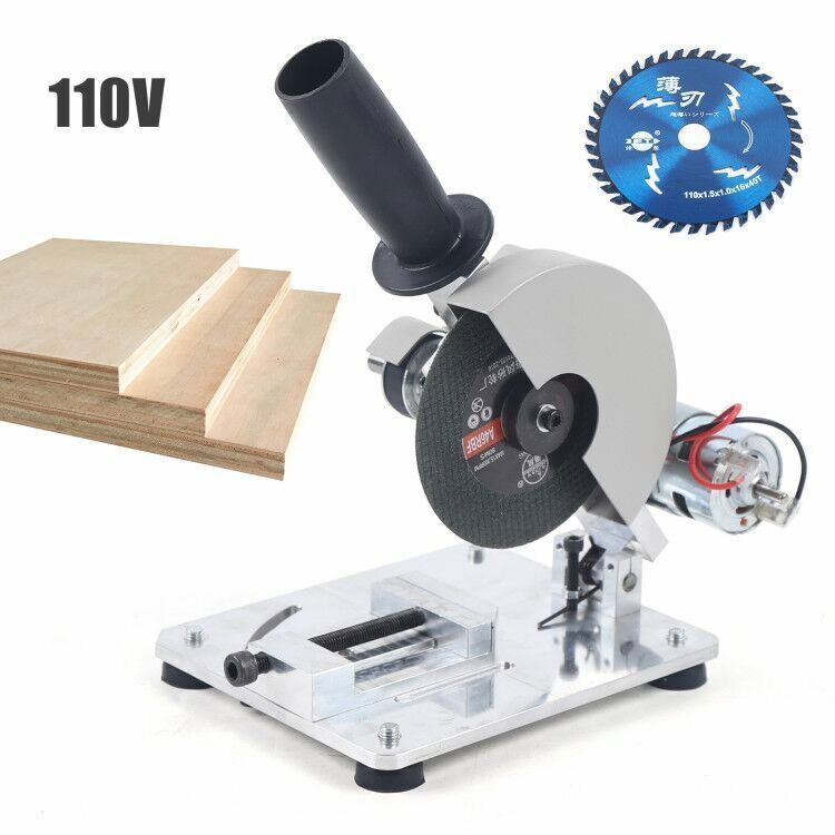 Mini Table Saw with 4-Inch Blade 0-45° Adjustable Miter for Hobby and DIY Projects