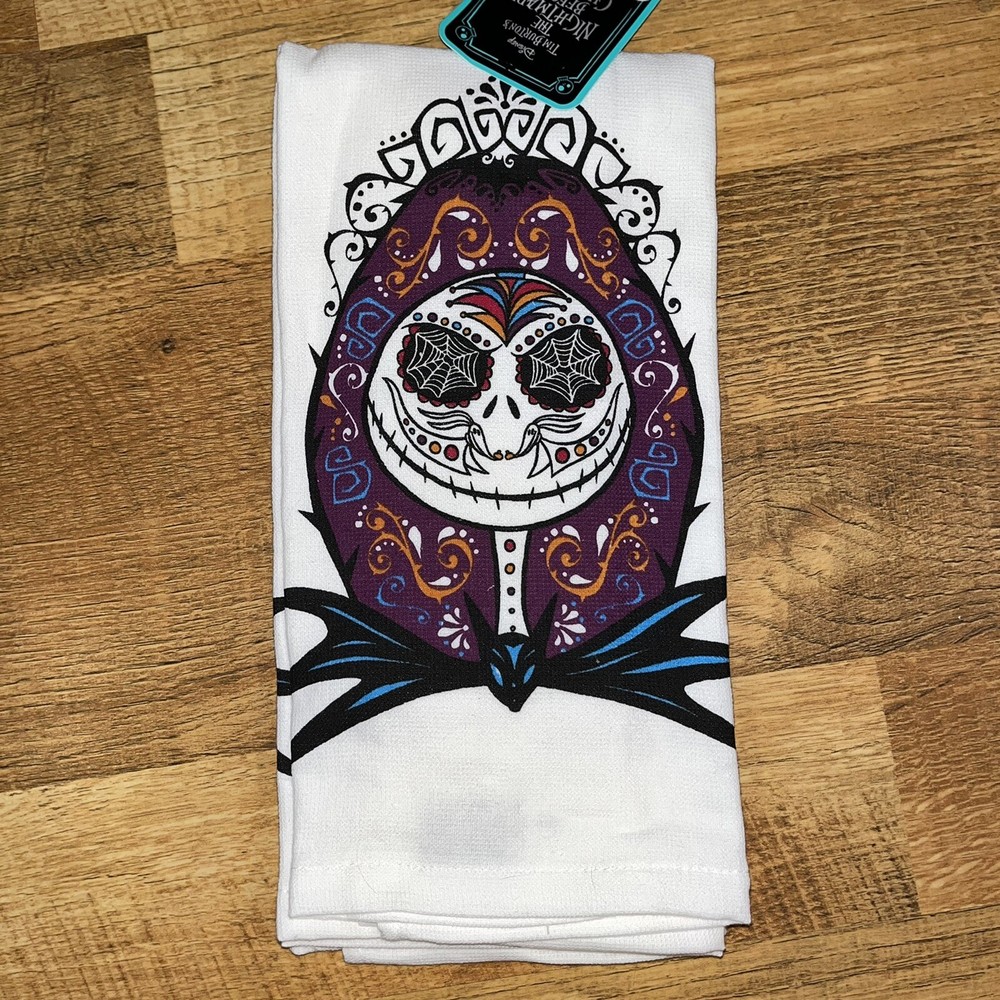 Disney 2 Pack Kitchen Hand Towels The Nightmare Before Christmas Jack Sally