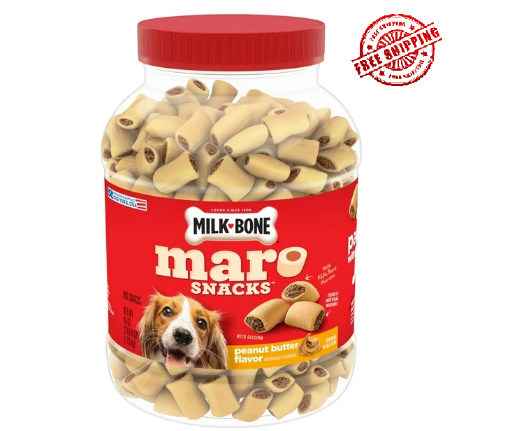 Milk-Bone MaroSnacks Dog Treats With Real Bone Marrow and Calcium 40 OZ