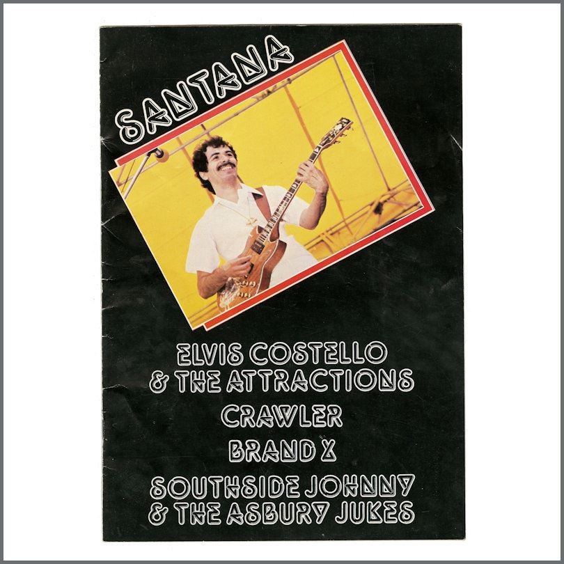 Santana Crystal Palace 1977 Concert Programme UK Garden Party