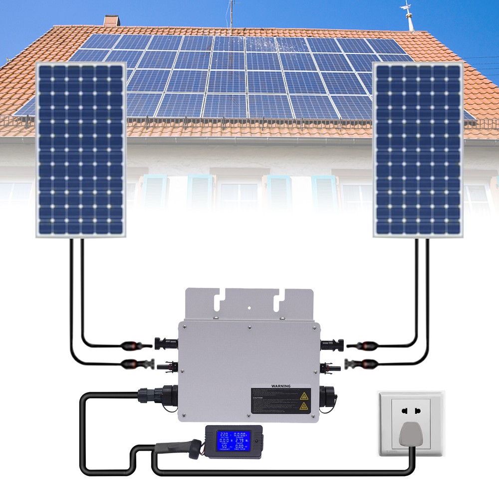 700W Solar Grid Tie Micro Inverter Fit Solar Panel Waterproof Grid Tie Inverter