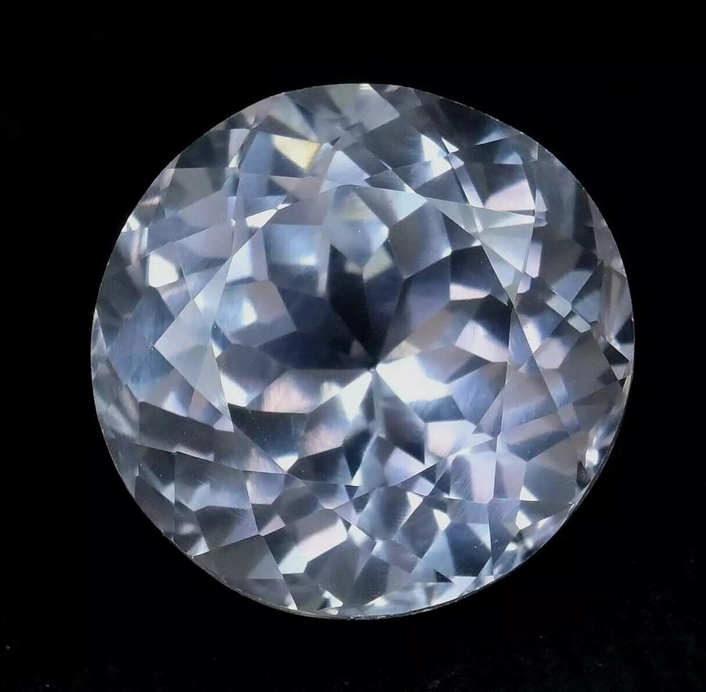 Natural Mexican White Danburite 10.25 Ct Certified Round Stunning Gemstone