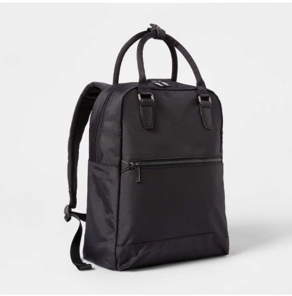 Open Story Commuter Backpack - Black - Padded Laptop Pocket for School Work Travel Essentials