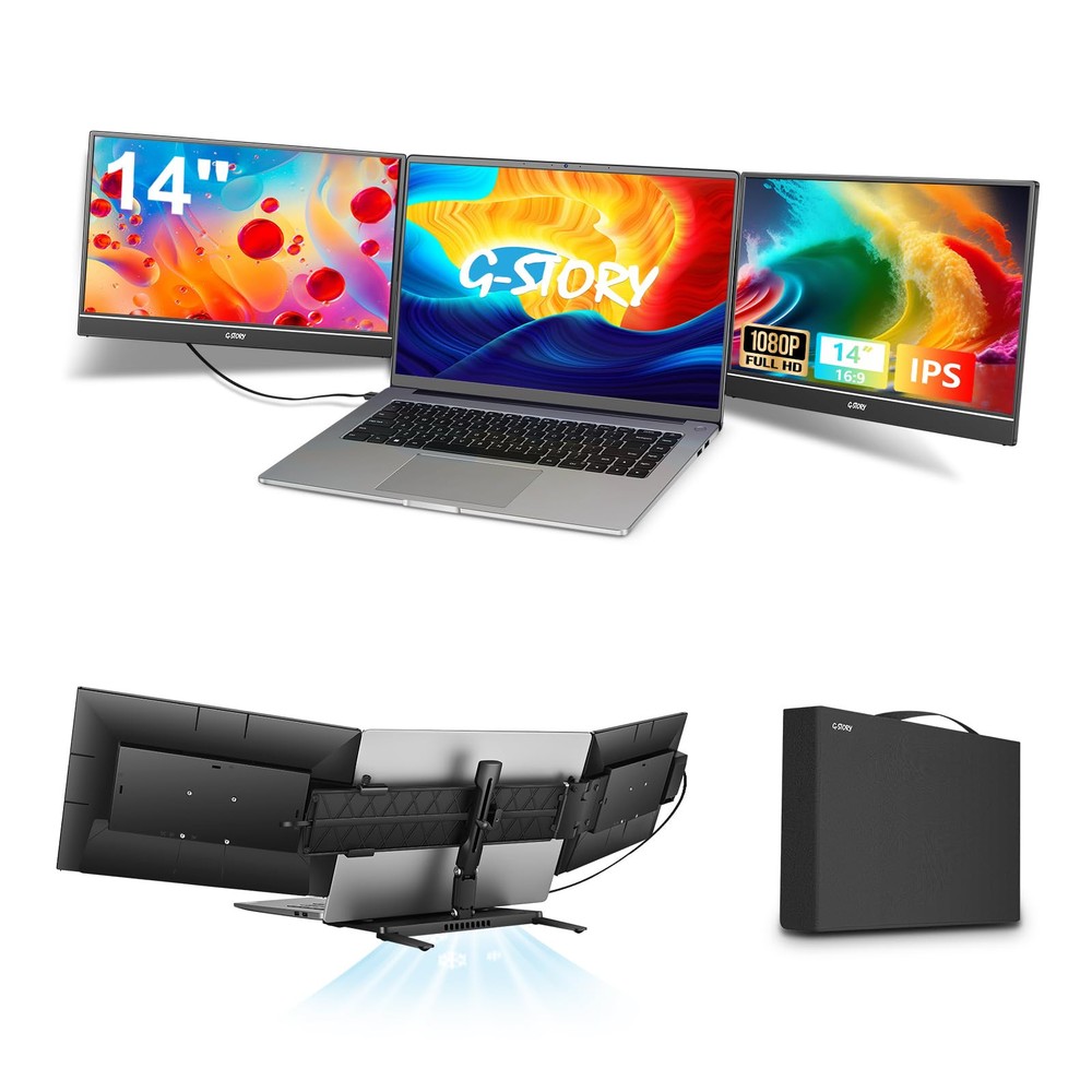 Triple Laptop Screen Extender, 14