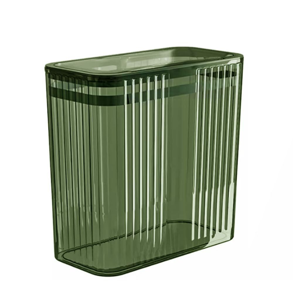 Transparent Trash Can  Bathroom Trash Cans With Lids  3.5 Gallon Garbage Ca...