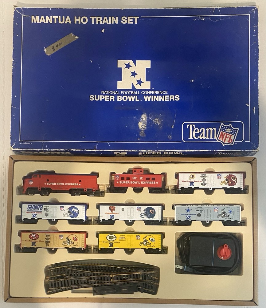 Mantua HO National Football Conference NFC Super Bowl Winners Train Set 938-413