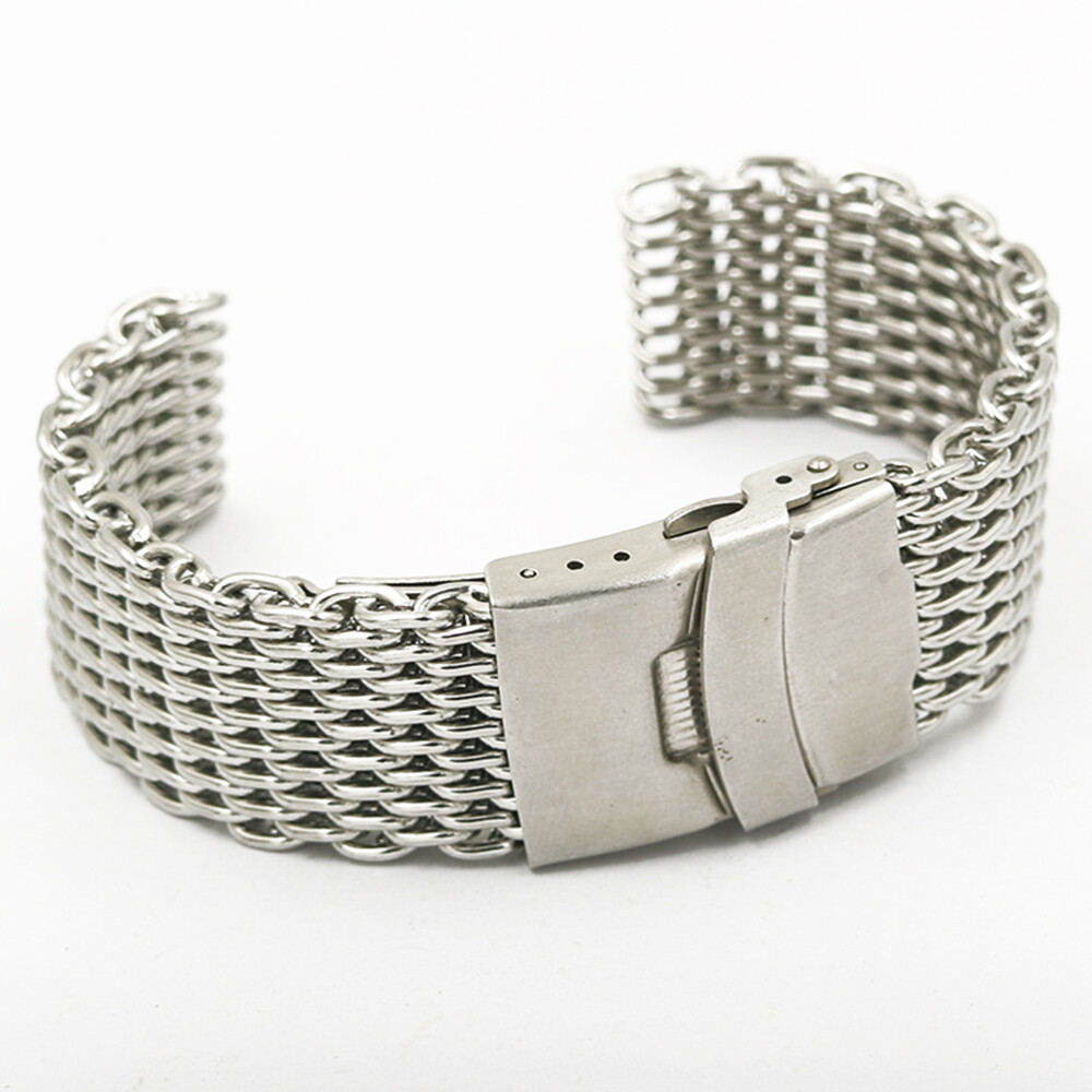22mm Shark Mesh Stainless Steel Heavy Duty Watch Band for Breitling